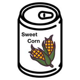 Sweet corn icon Sweet corn canned export from thailand